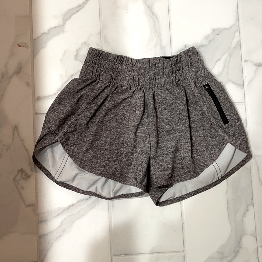 grey lululemon shorts